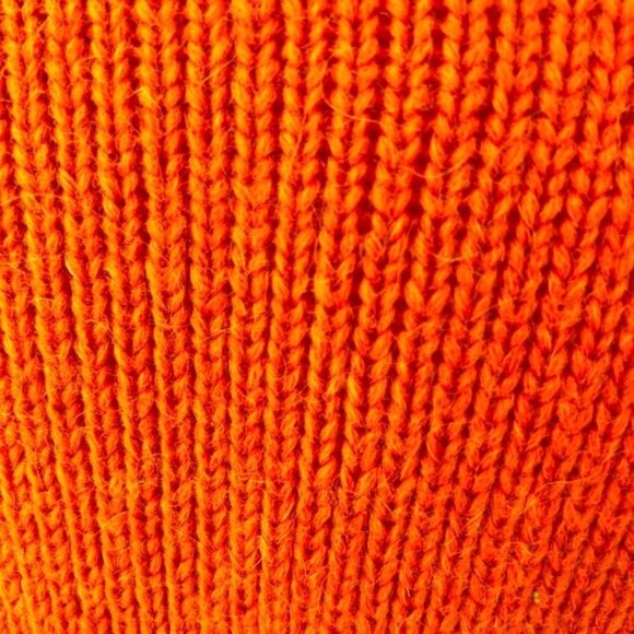 Melissa Cut Out Turtleneck Orange Sweater - Picture 4 of 14